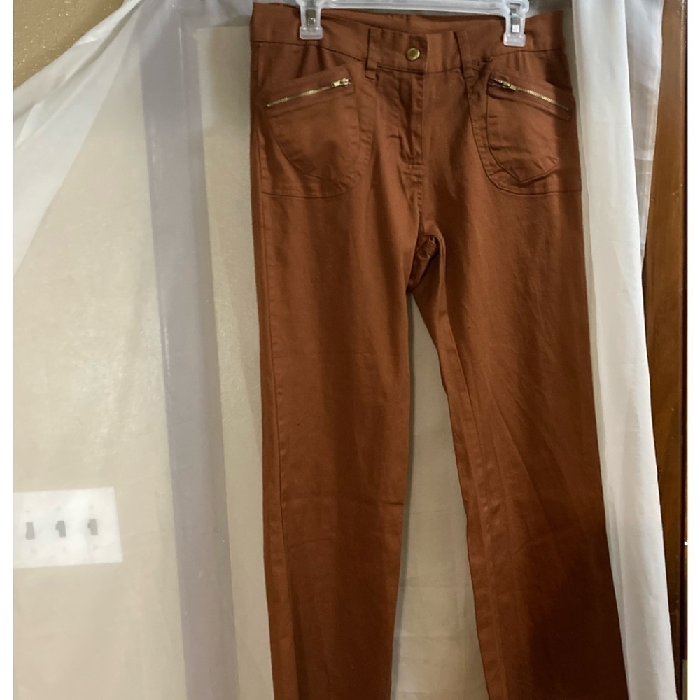 Gold flava pants rust color straight legs